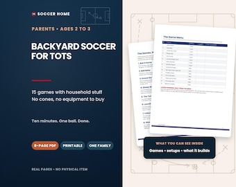 Backyard Soccer Games for Toddlers Ages 2 3, Parent Child Activities PDF