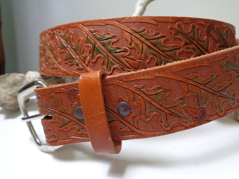 oak leaf belt buckle