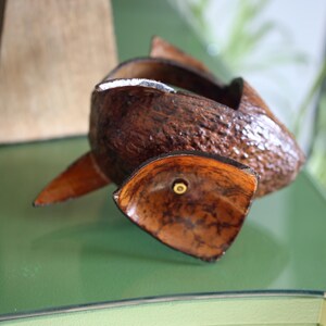 Vintage Hand-carved Coconut Fish - Etsy