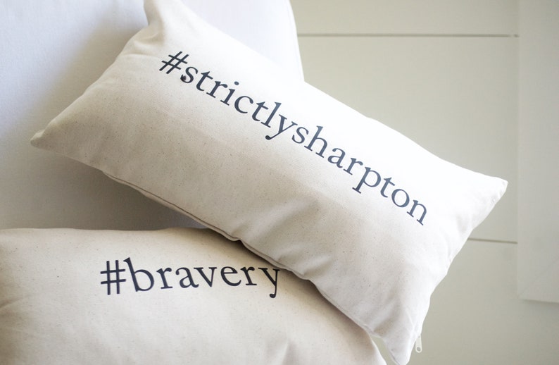 Custom Pillow Cover Wedding Hashtag I Love His Beard I ...