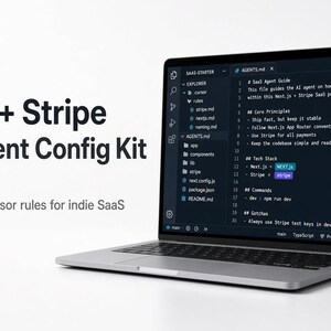 Next.js Stripe SaaS Cursor Agent Config Kit | AI Coding Rules