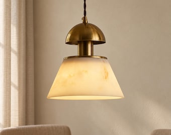 French Retro Cone Pendant Light for Bedside Kitchen Bar and Dining Room