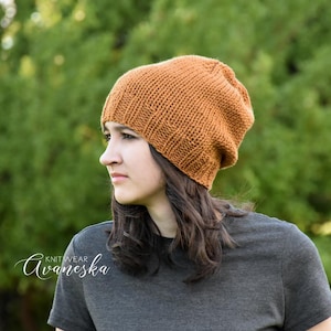 Woman&#39;s Summer Lightweight Crochet Knit Extra Slouchy Beanie Hat | The RUSSET
