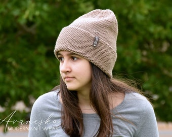 ALL SIZES Summer Folded Brim Knit Women's Lightweight Slouchy Beanie Hat Cap | The ONYX
