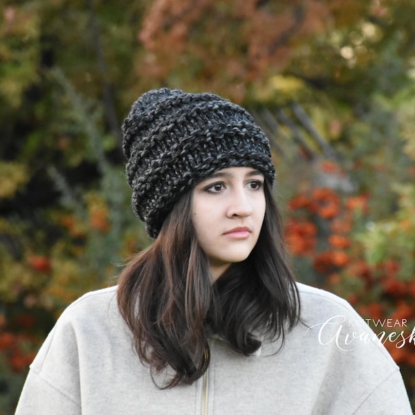 Knit Woolen Chunky Slouchy Beanie Hat | The OASBY