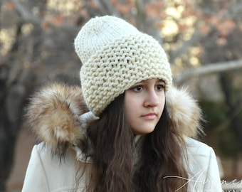 Knitted Winter Chunky Woolen Women's Girls Hat Beanie | The MIA