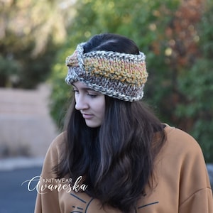 Knit Woolen Chunky Twist Style Headband Ear Warmer | PALOMA