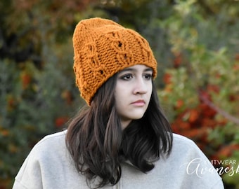 Knit Woolen Chunky Slouchy Beanie Hat | The CALISTA