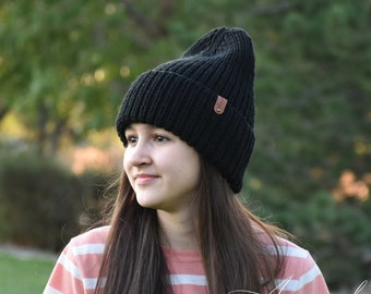 ALL SIZES Summer Folded Brim Knit Women's Men's Unisex Lightweight Slouchy Beanie Hat Cap | The BLAKE