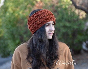 Woman's Knit Crochet Chunky Woolen Headband Ear Warmer | The KATE