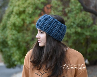 Woman's Knit Chunky Headband Ear Warmer | The AKARI