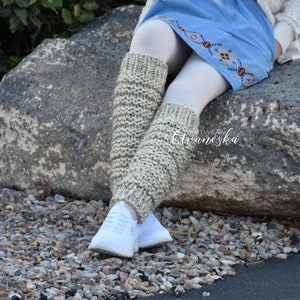 Women&#39;s Knitted Woolen Winter Chunky Ballet Dancer Yoga Leg Warmers | THE ARCHES