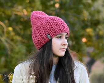 Knitted Woolen Chunky Winter Women's Girls Slouchy Hat Beanie | The STELLA