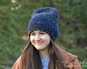 ALLE GRÖSSEN gestrickte grobstrick Woll Winter Damen Mädchen Slouchy Hut Beanie | Das RHEA