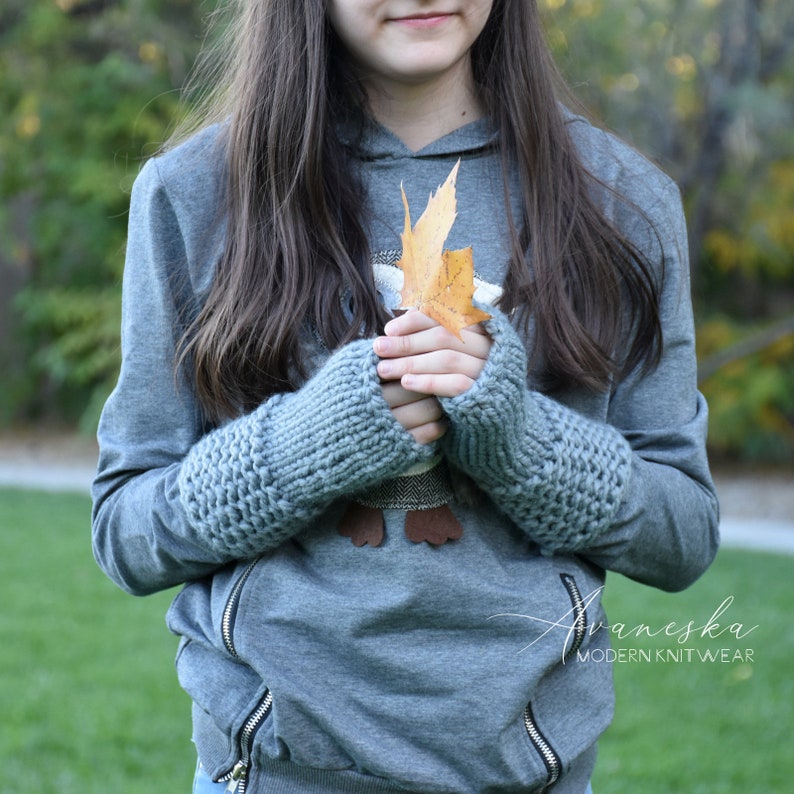 Knitted Fingerless Gloves