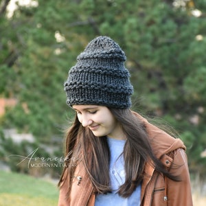 Knitted Winter Woolen Women's Girls Slouchy Hat Beanie The OASBY image 2