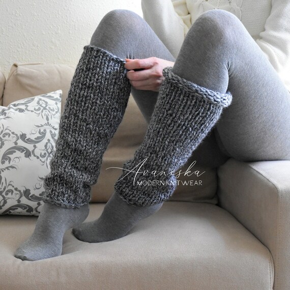 Knitted Ballet Leg Warmers for Girls & Womens