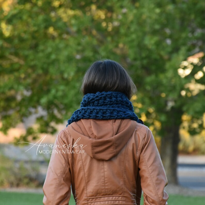 Écharpe cache-cou tricotée hiver femmes hommes, écharpe épaisse, écharpe à boutons, écharpe à trois boutons LE BOSTON image 5