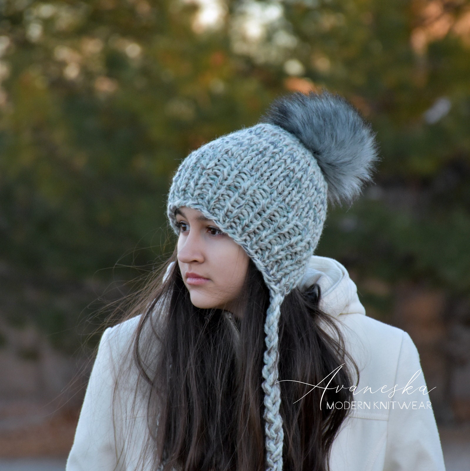 Cashmere Double Pom Pom Hat, Beanie, Knit Hat, Cozy and Super Soft Women  and Girls Winter Hat 