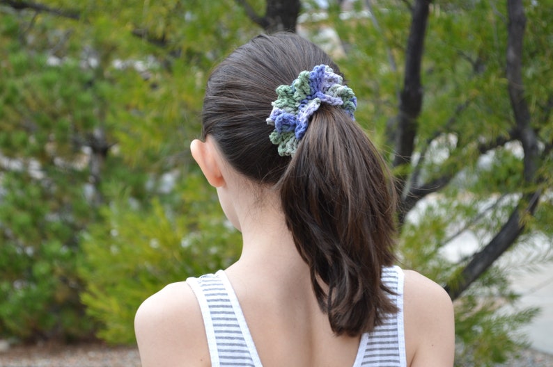 Woman Hair Accessories Hair Ties 100/% Cotton Scrunchie Gift for Her Set of 2 Hair Elastic Scrunchies
