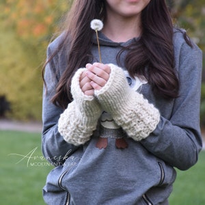 Women&#39;s Knitted Winter Woolen Fingerless Arm Warmers Gloves Mittens | The LENOLAS