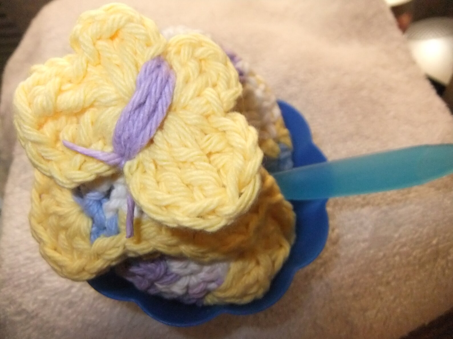 Crochet Burp cloth with bowl and spoon Etsy