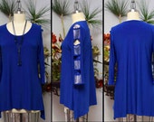 Artsy Tunic, Hi low Tunic, Rhinstone work Tunic, Cold shoulder tunic,Party wear, Plus size Tunic, Rhinstone work, Cut out Sleevs. S to 3XL