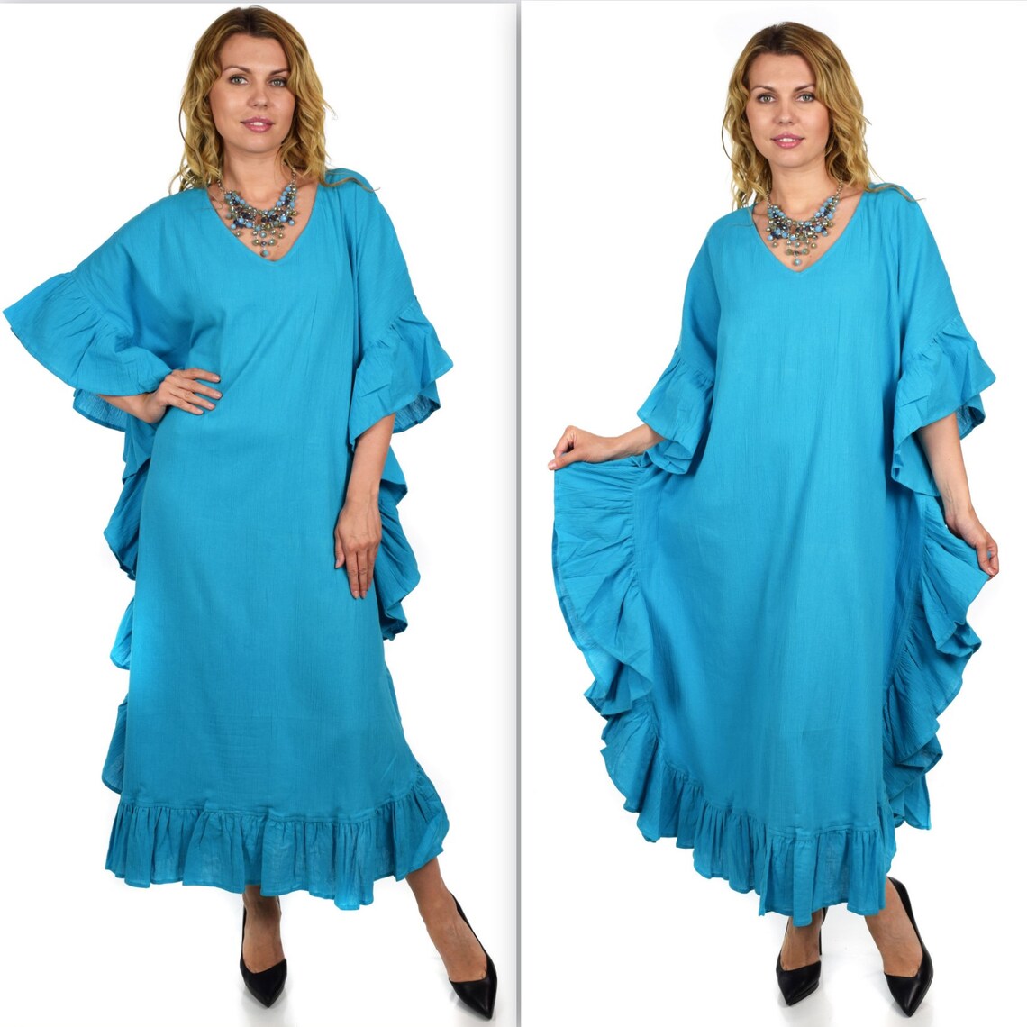 Dare2bstylish Caftan Gauze Caftan Cotton Gauze Kaftan Wome Etsy