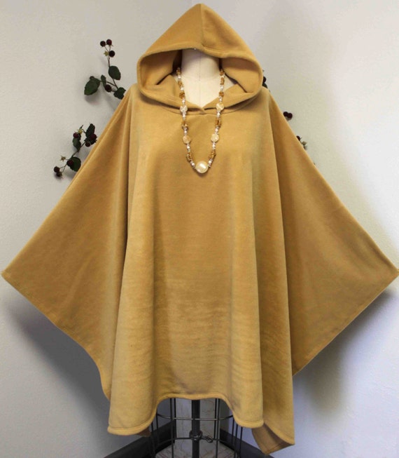 New Absolutely Versatile Travelers Full Size Hooded Poncho Fleece FITS UPTO 5XL