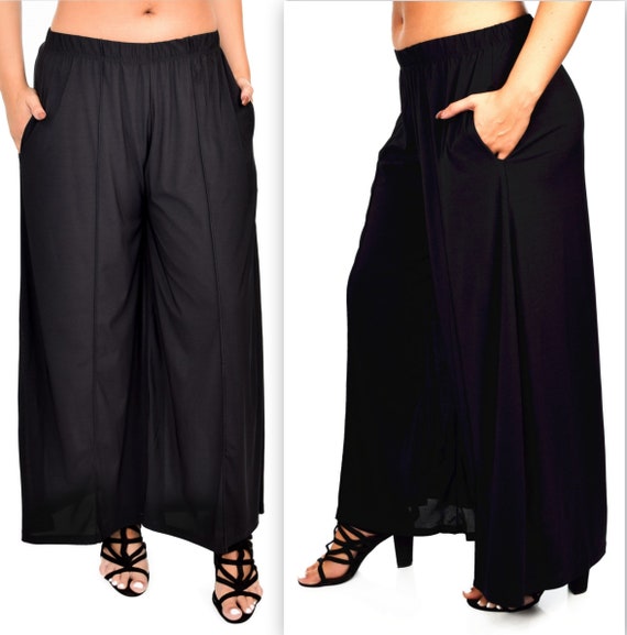 Great Value. Plus Size lagenlook Palazzo Pants wide legged Pants