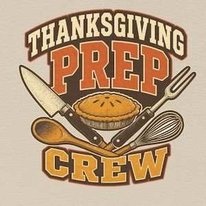 T-shirt « Équipe de préparation de Thanksgiving », T-shirt de cuisine des fêtes