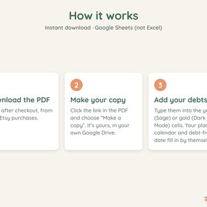 Debt Snowball Spreadsheet, Biweekly Debt Payoff Tracker, Google Sheets Budget Planner, Light & Dark Mode image 14