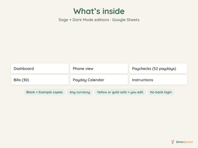 Paycheck Budget Planner Google Sheets, Enter Bills Once, Biweekly Budget by Paycheck, Payday Calendar image 9
