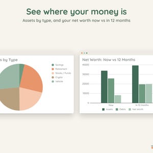 Live Net Worth Tracker, Stock and Crypto Prices Update Automatically, Google Sheets, Dark Mode image 8