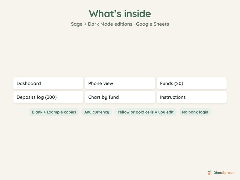 Sinking Funds Tracker Google Sheets, Save by Paycheck, Christmas and Bill Savings Planner, Dark Mode image 7