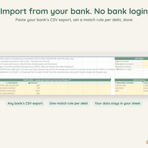 Debt Snowball Spreadsheet, Biweekly Debt Payoff Tracker, Google Sheets Budget Planner, Light & Dark Mode image 9
