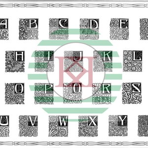 Download of vintage fonts, alphabet as TIFF in 600 dpi