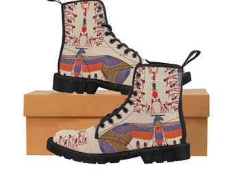 Boots Canva Sneakers mit ägyptischen Motiven