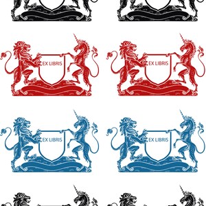 Download Banner Unicorn and Lion as jpg in 600 dpi