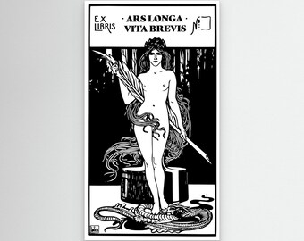 Canva Ars Longa Brevis Female Figure