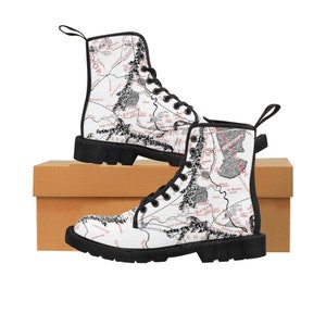 Sneaker Lord of the Rings Carte Hobbit Gondor Bottes de carte Hobbit Tribesymbols Bottes