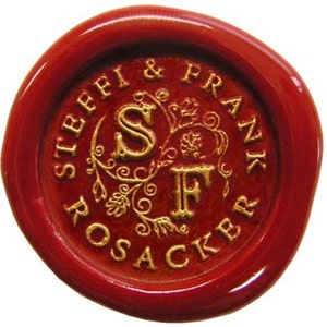 Seal Monogram and Round Text