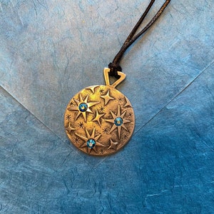Jewelry Pendant Stars solar system and planets