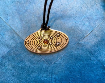 Jewelry Pendant Sun with Planets