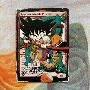 Ragavan the nomble pilferer // Son Goku - Magic TCG proxy alter