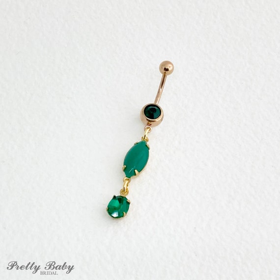 Green belly ring discount
