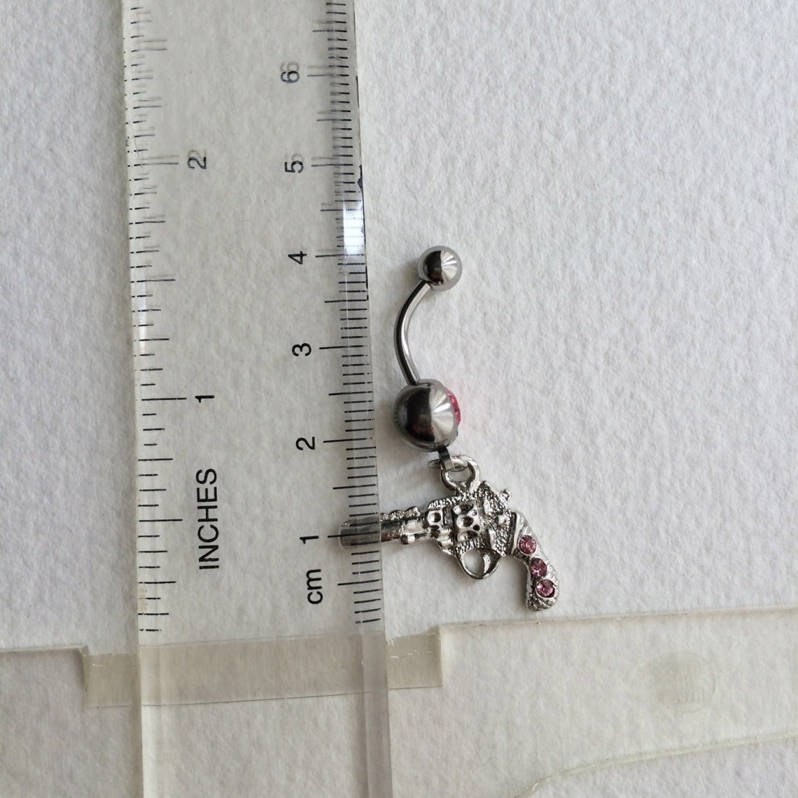 Gun Belly ring SALEcute belly ring pink belly ring belly Etsy