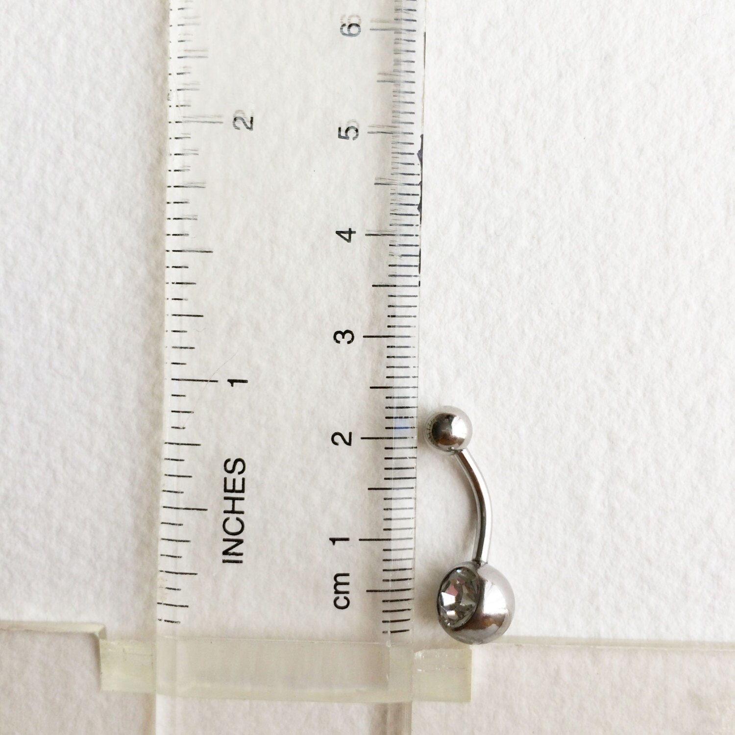 GOLD Belly Button Ring Barbell Bellybutton Ring Navel Etsy