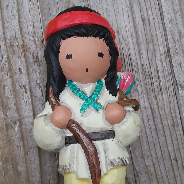 Early Ted Degrazia "My First Arrow" Figurine Japanese Made