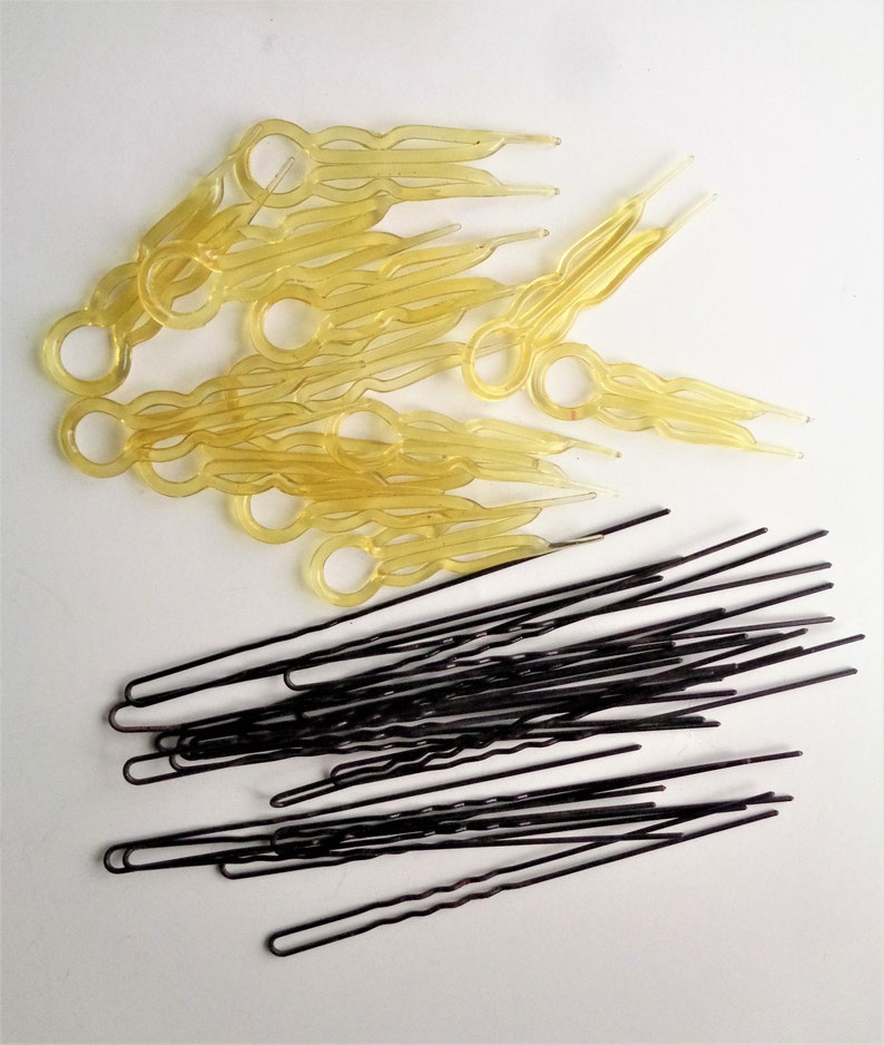 Vintage Extra Long Metal Hair Pins Bun Holders 5 Inch With Etsy